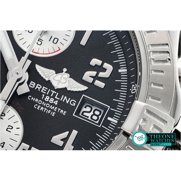 Breitling - Avenger II Chronograph 43mm SS/SS Dark Grey GF A7750