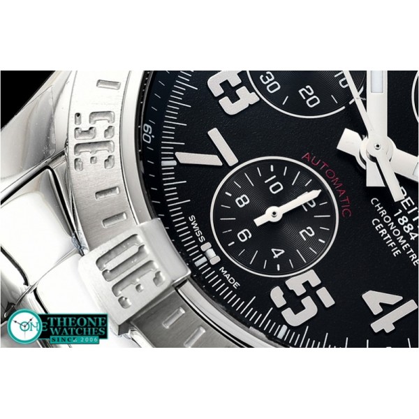 Breitling - Avenger II Chronograph 43mm SS/SS Black GF A7750