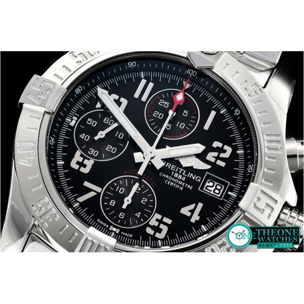 Breitling - Avenger II Chronograph 43mm SS/SS Black GF A7750