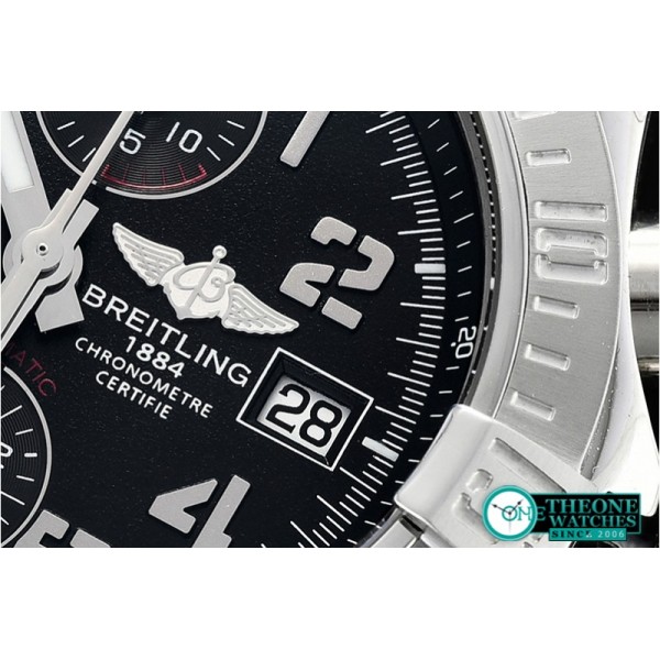 Breitling - Avenger II Chronograph 43mm SS/SS Black GF A7750