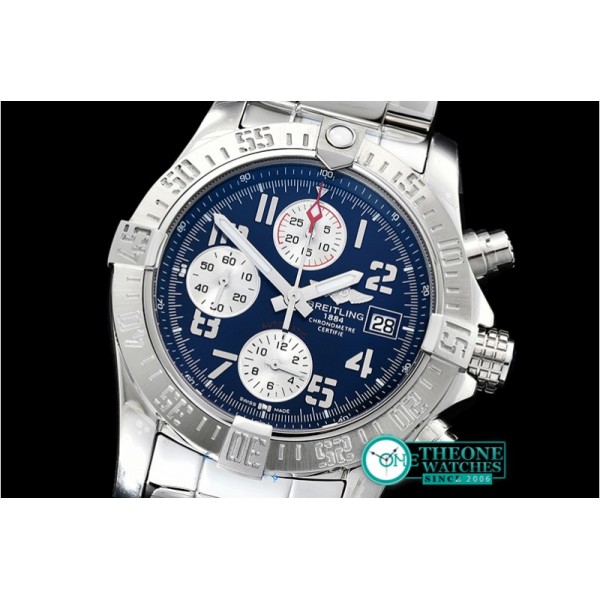 Breitling - Avenger II Chronograph 43mm SS/SS Blue GF A7750