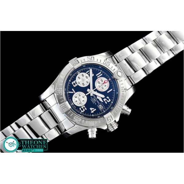 Breitling - Avenger II Chronograph 43mm SS/SS Blue GF A7750