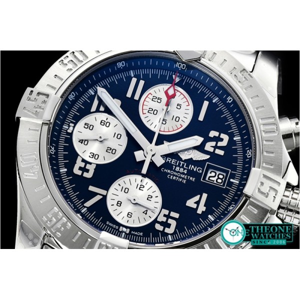 Breitling - Avenger II Chronograph 43mm SS/SS Blue GF A7750