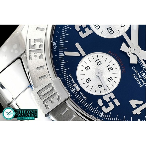 Breitling - Avenger II Chronograph 43mm SS/SS Blue GF A7750