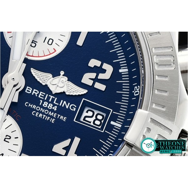 Breitling - Avenger II Chronograph 43mm SS/SS Blue GF A7750