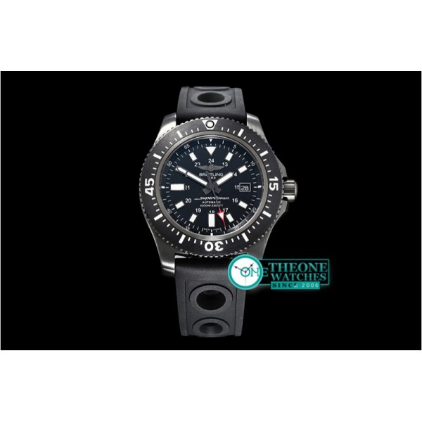 Breitling - SuperOcean 44 BlackSteel DLC/RU Blk/Stk GF Asia 2824