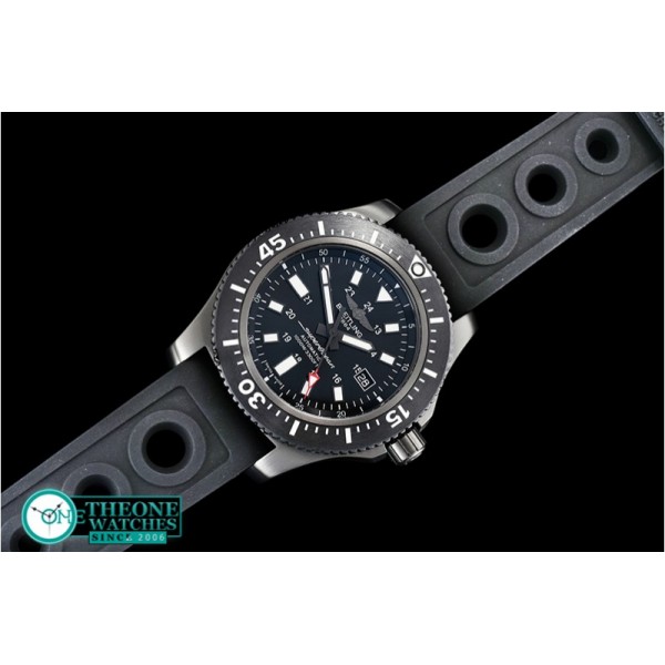 Breitling - SuperOcean 44 BlackSteel DLC/RU Blk/Stk GF Asia 2824