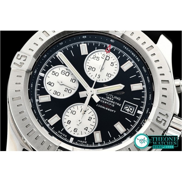 Breitling - Colt 44mm Chronograph Automatic SS/RU Black/Stk A7750