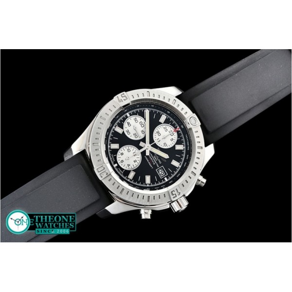 Breitling - Colt 44mm Chronograph Automatic SS/RU Black/Stk A7750