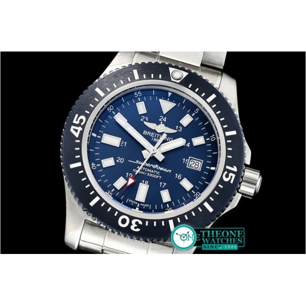 Breitling - SuperOcean 44 Stainless SS/RU Blue/Stk GF Asia 2824