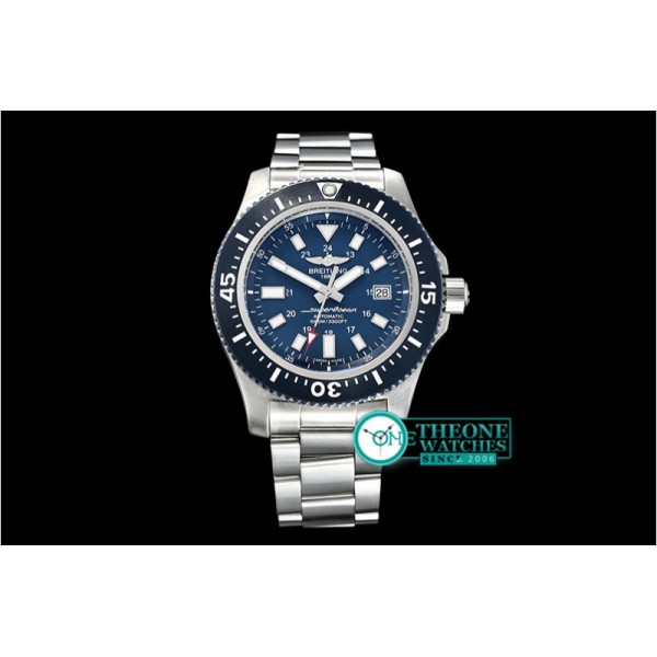 Breitling - SuperOcean 44 Stainless SS/RU Blue/Stk GF Asia 2824