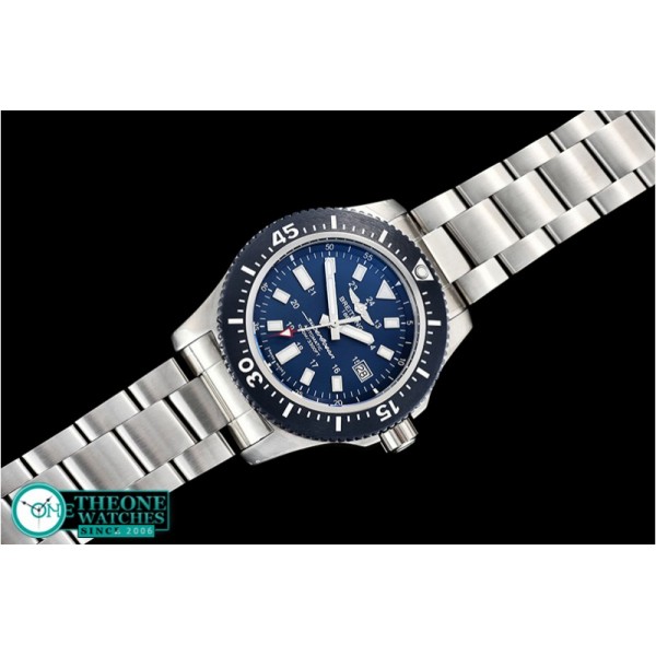 Breitling - SuperOcean 44 Stainless SS/RU Blue/Stk GF Asia 2824