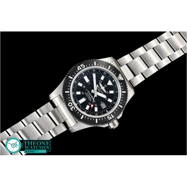 Breitling - SuperOcean 44 Stainless SS/RU Black/Stk GF Asia 2824