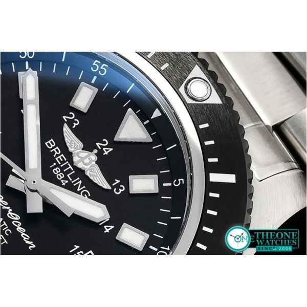 Breitling - SuperOcean 44 Stainless SS/RU Black/Stk GF Asia 2824