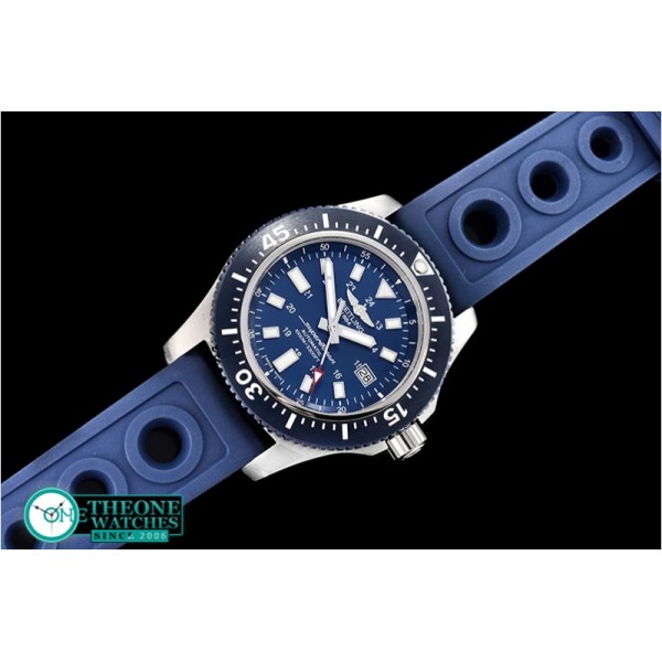 Breitling - SuperOcean 44 Stainless SS/RU Blue/Stk GF Asia 2824