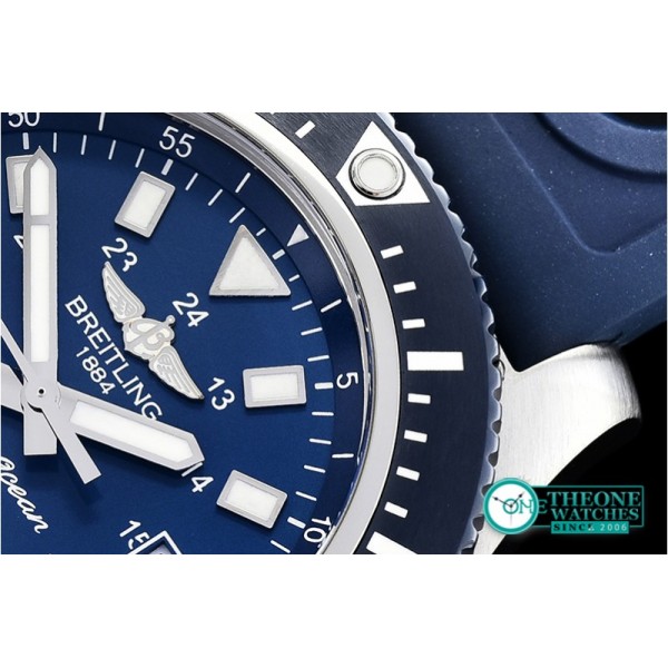 Breitling - SuperOcean 44 Stainless SS/RU Blue/Stk GF Asia 2824