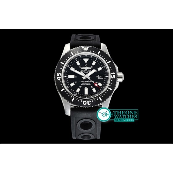 Breitling - SuperOcean 44 Stainless SS/RU Black/Stk GF Asia 2824