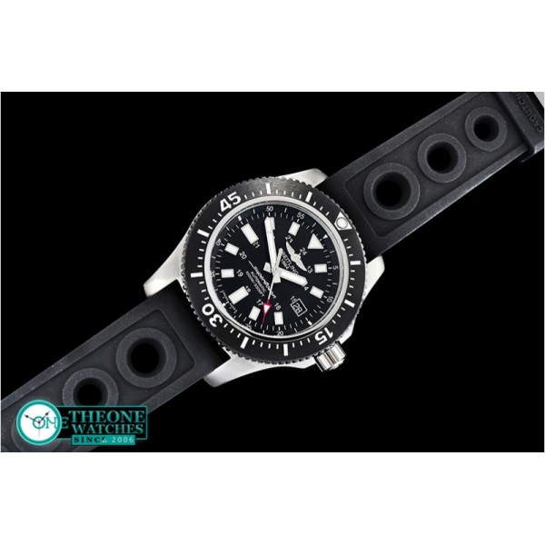 Breitling - SuperOcean 44 Stainless SS/RU Black/Stk GF Asia 2824