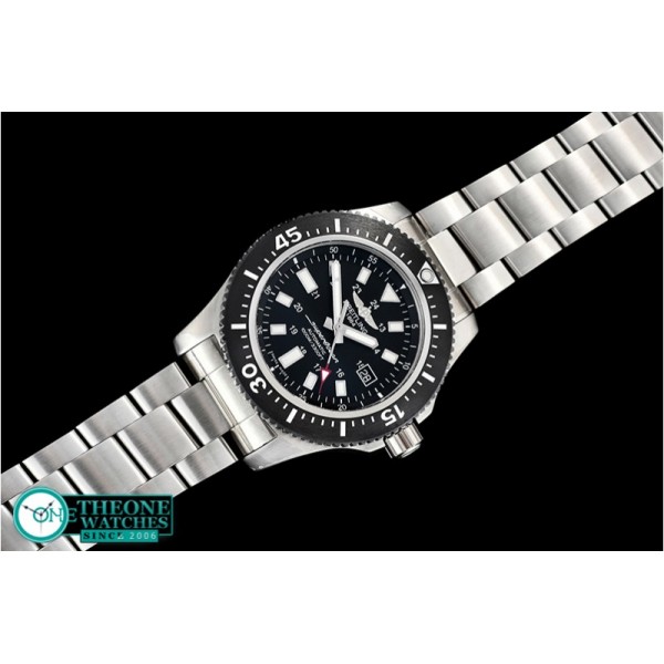 Breitling - SuperOcean 44 Stainless SS/SS Black/Stk GF Asia 2824