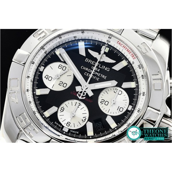 Breitling - Chronomat B01 SS/SS Black/Stick GF Asia 7750 Mod