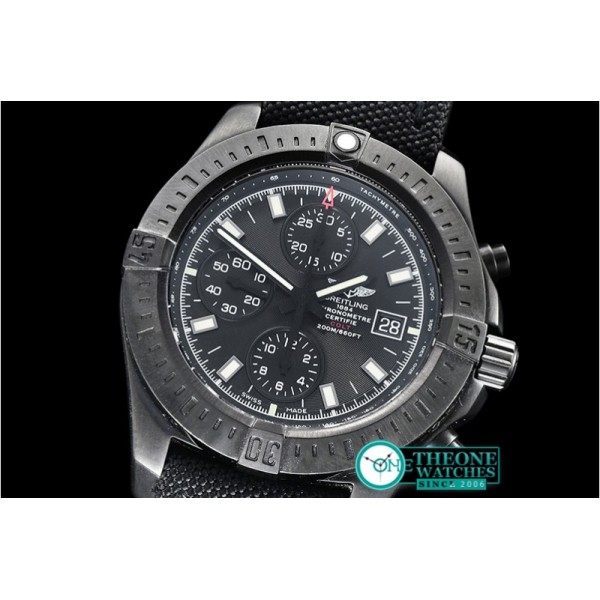 Breitling - Colt Chronograph 44 Black Diver Pro II PVD/NY Blk A7750