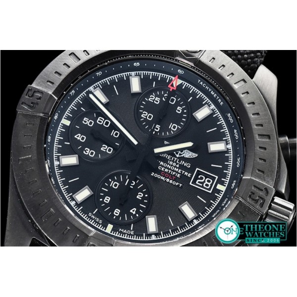 Breitling - Colt Chronograph 44 Black Diver Pro II PVD/NY Blk A7750