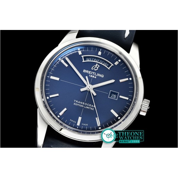 Breitling - Transocean Day Date SS/LE Blue V7F Asia 2824