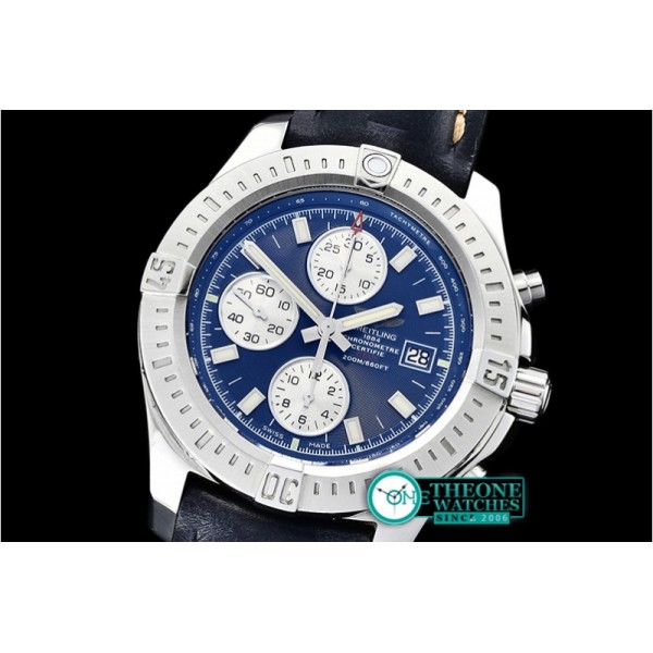 Breitling - Colt 44mm Chronograph Automatic SS/LE Blue/Stk A7750