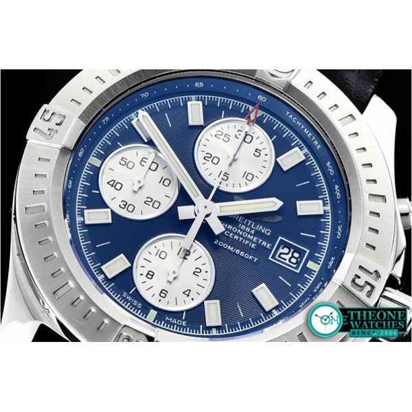 Breitling - Colt 44mm Chronograph Automatic SS/LE Blue/Stk A7750