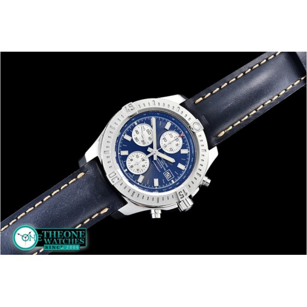 Breitling - Colt 44mm Chronograph Automatic SS/LE Blue/Stk A7750