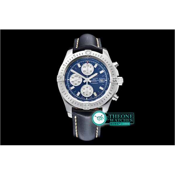 Breitling - Colt 44mm Chronograph Automatic SS/LE Blue/Stk A7750