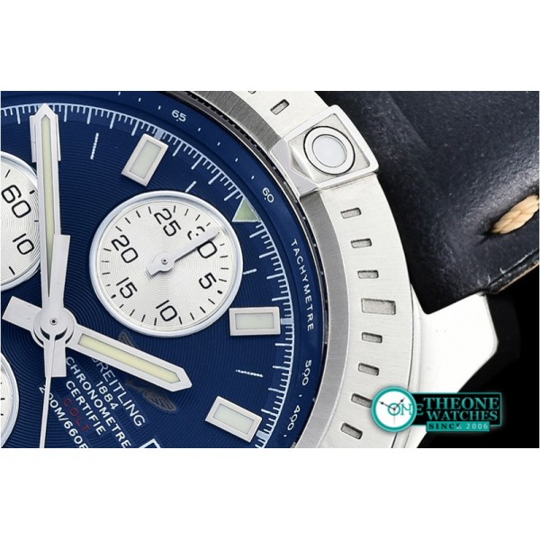 Breitling - Colt 44mm Chronograph Automatic SS/LE Blue/Stk A7750