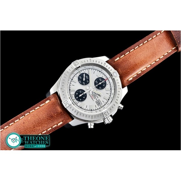 Breitling - Colt 44mm Chronograph Automatic SS/LE White/Stk A7750