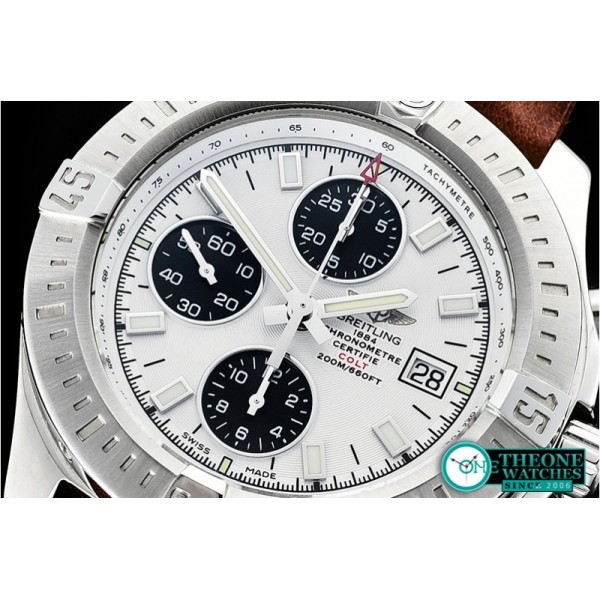 Breitling - Colt 44mm Chronograph Automatic SS/LE White/Stk A7750