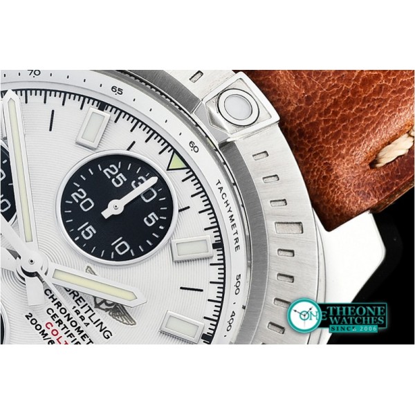 Breitling - Colt 44mm Chronograph Automatic SS/LE White/Stk A7750