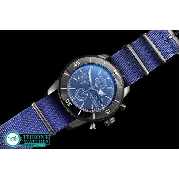 Breitling  - SuperOcean Heritage II Chrono PVD/NY Blue ANF A7750