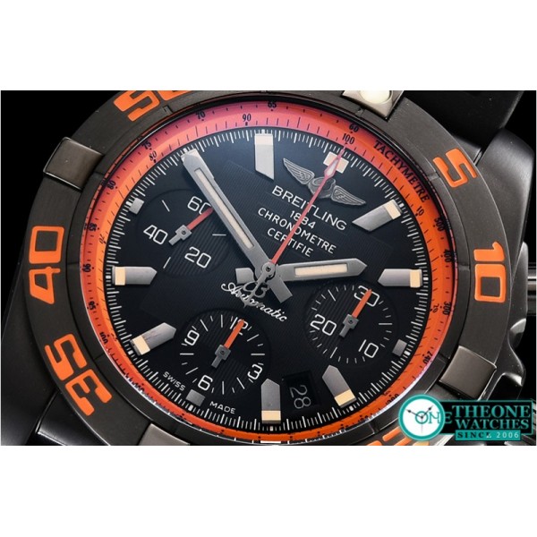 Breitling - Chronomat B01 Raven DLC/RU Blk/Stk/Org GF A7750 Mod