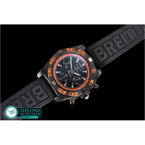 Breitling - Chronomat B01 Raven DLC/RU Blk/Stk/Org GF A7750 Mod