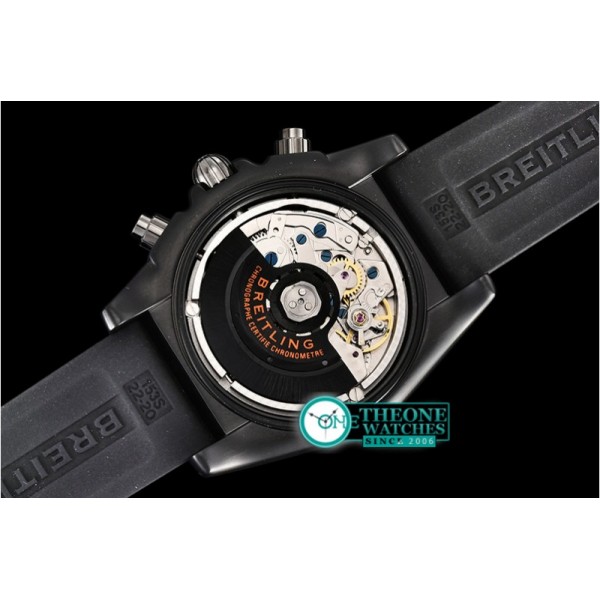 Breitling - Chronomat B01 Raven DLC/RU Blk/Stk/Org GF A7750 Mod