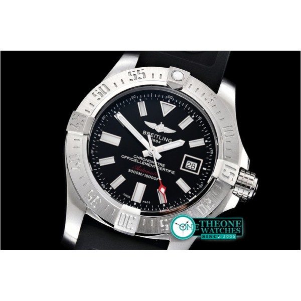 Breitling  - Avenger II Seawolf SS/RU Black Stk GF V2 Asia 2836