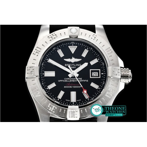 Breitling  - Avenger II Seawolf SS/RU Black Stk GF V2 Asia 2836