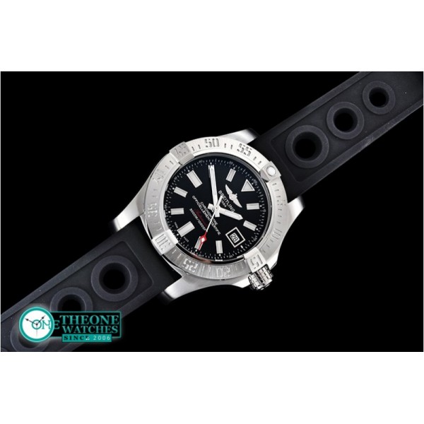 Breitling  - Avenger II Seawolf SS/RU Black Stk GF V2 Asia 2836