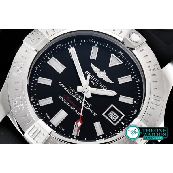 Breitling  - Avenger II Seawolf SS/RU Black Stk GF V2 Asia 2836