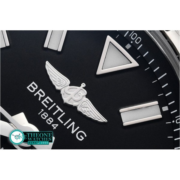 Breitling  - Avenger II Seawolf SS/RU Black Stk GF V2 Asia 2836