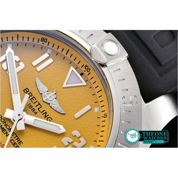 Breitling  - Avenger II Seawolf SS/RU Yellow Num GF V2 Asia 2836