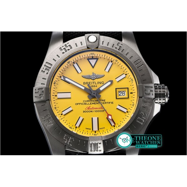 Breitling - Avenger II Seawolf DLC/NY Yellow Stk GF V2 Asia 2836