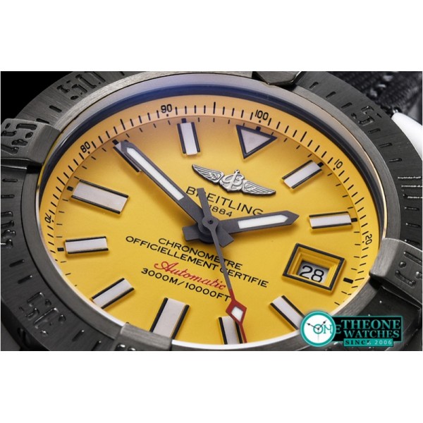 Breitling - Avenger II Seawolf DLC/NY Yellow Stk GF V2 Asia 2836