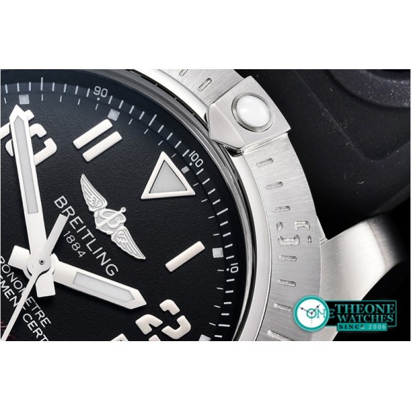 Breitling - Avenger II Seawolf SS/RU Blk Num Stk GF V2 Asia 2836