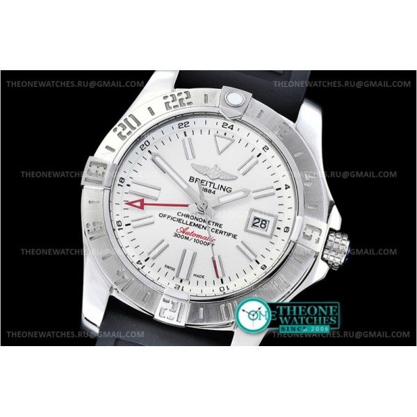 Breitling - Avenger II GMT A3239011 SS/RU White GF V2 A2836