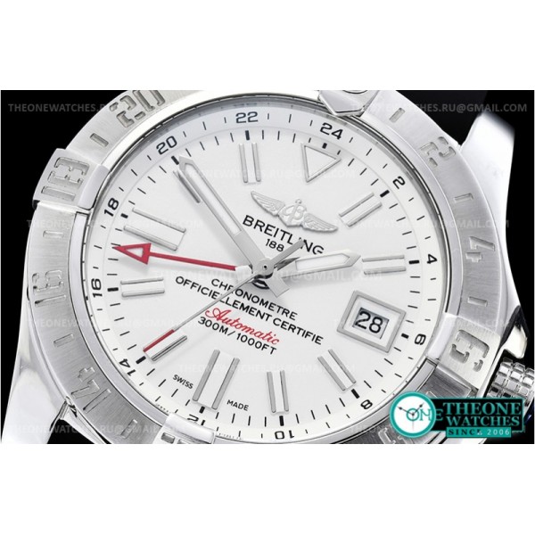 Breitling - Avenger II GMT A3239011 SS/RU White GF V2 A2836